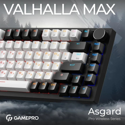 Клавіатура USB GamePro Asgard Valhalla MK160B MAX UA Black (MK160B MAX) UA Клавіатура USB GamePro Asgard Valhalla MK160B MAX UA Black (MK160B MAX) UA