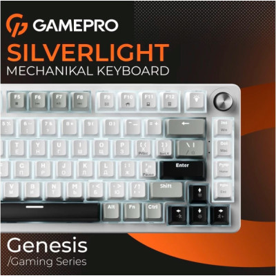 Клавіатура USB GamePro Genesis Silverlight MK126 UA Grey (MK126) UA Клавіатура USB GamePro Genesis Silverlight MK126 UA Grey (MK126) UA