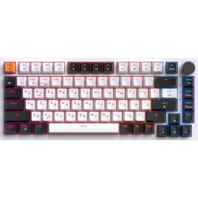 Клавіатура USB GamePro MK160W Hot-Swap Red Swich RGB UA White (MK160W) UA