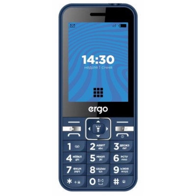 Телефон ERGO E281 Dual Sim Blue UA UCRF