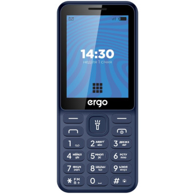 Телефон ERGO E284 DS Blue UA UCRF
