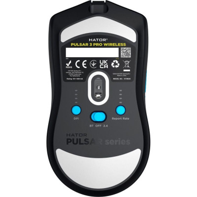 Bluetooth миша HATOR Pulsar 3 Pro Wireless HTM640 Black UA