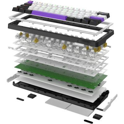 Клавіатура USB HATOR Hellyberry HK60 White/Violet UA Клавіатура USB HATOR Hellyberry HK60 White/Violet UA