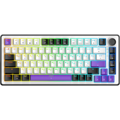 Bluetooth Клавіатура HATOR Hellyberry HK75 White/Violet UA
