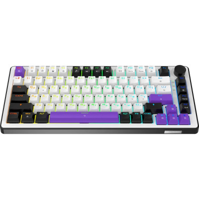 Bluetooth Клавіатура HATOR Hellyberry HK75 White/Violet UA