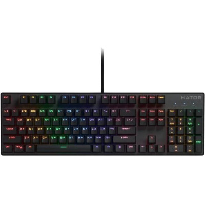 Клавіатура USB HATOR Icefall Mecha HTK104UA Rainbow Black UA
