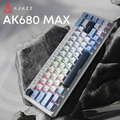 Клавіатура USB Ajazz AK680 MAX Magnetic Switch RGB White (AK680-M-BWD-AW) UA Клавіатура USB Ajazz AK680 MAX Magnetic Switch RGB White (AK680-M-BWD-AW) UA