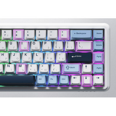 Клавіатура USB Ajazz AK680 MAX Magnetic Switch RGB White (AK680-M-BWD-AW) UA Клавіатура USB Ajazz AK680 MAX Magnetic Switch RGB White (AK680-M-BWD-AW) UA