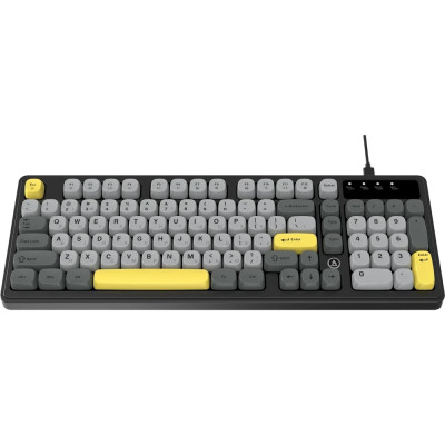 Клавіатура USB Ajazz AF98 Black/Grey/Yellow (AF98-BGY) UA