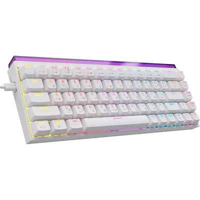 Клавіатура USB Ajazz NK68 Red Switch White (NK68-R-W) UA Клавіатура USB Ajazz NK68 Red Switch White (NK68-R-W) UA