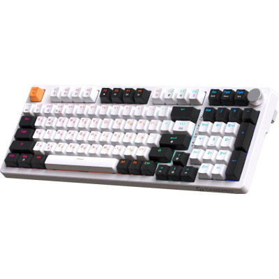 Клавіатура USB GamePro MK170W Hot-Swap Red Swich RGB USB White (MK170W) UA