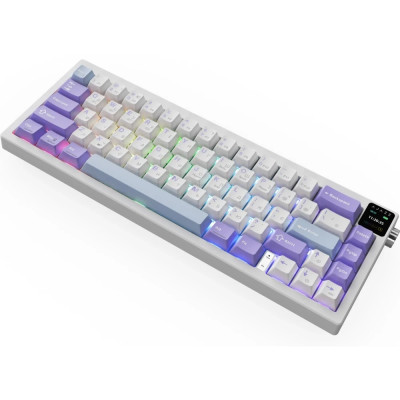 Bluetooth Клавіатура Ajazz AK650 Flying Fish Switch Purple RGB USB/Wireless/Bluetooth (AK650-FF-PWB) UA Bluetooth Клавіатура Ajazz AK650 Flying Fish Switch Purple RGB USB/Wireless/Bluetooth (AK650-FF-PWB) UA