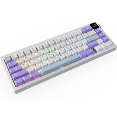 Bluetooth Клавіатура Ajazz AK650 Flying Fish Switch Purple RGB USB/Wireless/Bluetooth (AK650-FF-PWB) UA Bluetooth Клавіатура Ajazz AK650 Flying Fish Switch Purple RGB USB/Wireless/Bluetooth (AK650-FF-PWB) UA