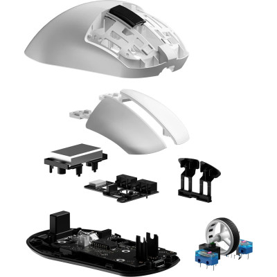 Bluetooth миша GamePro Asgard Thor Wireless/Bluetooth/USB White (GM023W) UA
