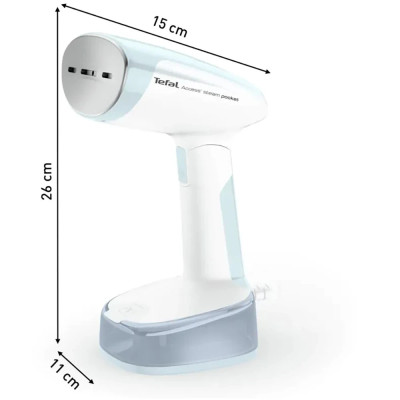 Відпарювач Tefal Access Steam Pocket DT3041E1 White/Blue UA Відпарювач Tefal Access Steam Pocket DT3041E1 White/Blue UA