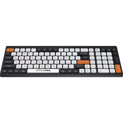 Bluetooth Клавіатура OfficePro SK985BO Wireless/Bluetooth Black/White UA Bluetooth Клавіатура OfficePro SK985BO Wireless/Bluetooth Black/White UA