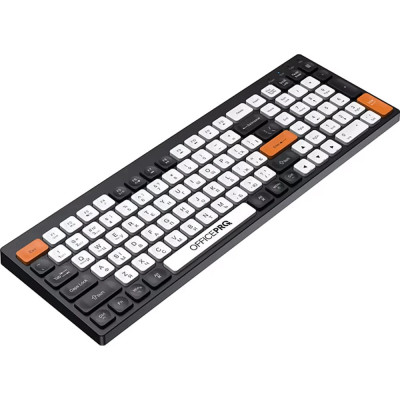 Bluetooth Клавіатура OfficePro SK985BO Wireless/Bluetooth Black/White UA Bluetooth Клавіатура OfficePro SK985BO Wireless/Bluetooth Black/White UA