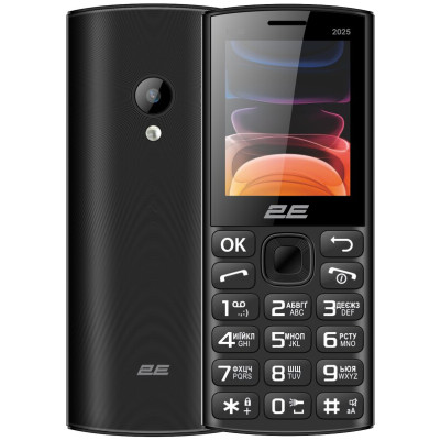 Телефон 2E E240 (2025) DS Black UA UCRF