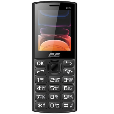 Телефон 2E E240 (2025) DS Black UA UCRF Телефон 2E E240 (2025) DS Black UA UCRF