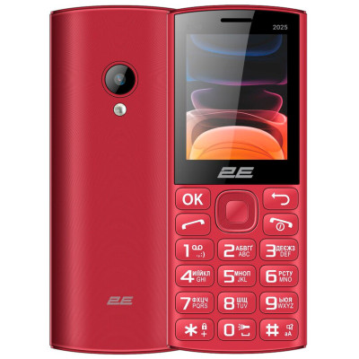 Телефон 2E E240 (2025) DS Red UA UCRF