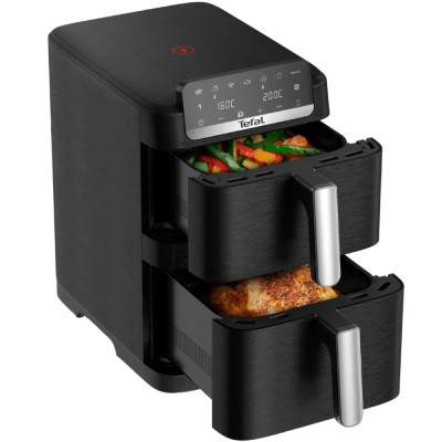 Мультипіч (аерофритюрниця) Tefal Easy Fry Crispy Stack EY7528E0 Black UA Мультипіч (аерофритюрниця) Tefal Easy Fry Crispy Stack EY7528E0 Black UA