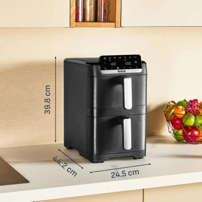 Мультипіч (аерофритюрниця) Tefal Easy Fry Crispy Stack EY7528E0 Black UA Мультипіч (аерофритюрниця) Tefal Easy Fry Crispy Stack EY7528E0 Black UA