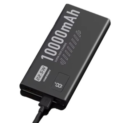 Power Bank Denmen DP43 10000Mah 22.5W QC3.0 LED black EU Power Bank Denmen DP43 10000Mah 22.5W QC3.0 LED black EU