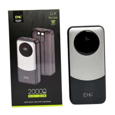 Power Bank King Power KPG-202X 20000mah 22.5W QC3.0 2 in 1 LED black EU