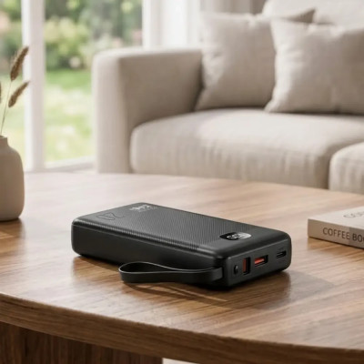 Power Bank King Power KPG-206X 20000mah 22.5W QC3.0 2 in 1 LED black EU