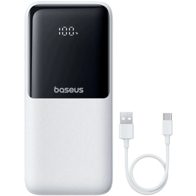 Power Bank Baseus Lipow 20000mAh 22.5W PD+QC (P10079102213-00) 2 in 1 White UA Power Bank Baseus Lipow 20000mAh 22.5W PD+QC (P10079102213-00) 2 in 1 White UA