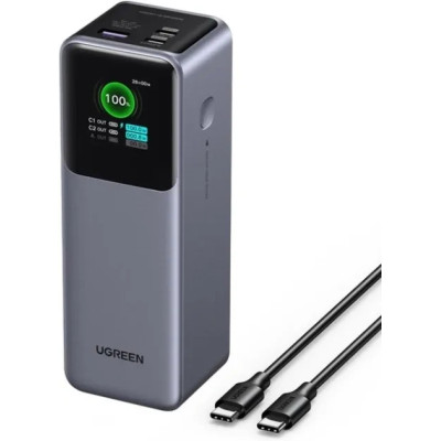 Power Bank Ugreen PB722 25000mah 200W LED (35525B) Gray UA Power Bank Ugreen PB722 25000mah 200W LED (35525B) Gray UA