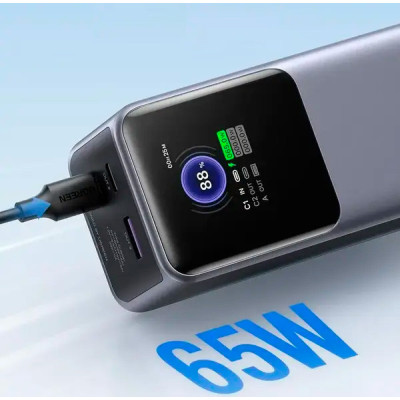 Power Bank Ugreen PB722 25000mah 200W LED (35525B) Gray UA Power Bank Ugreen PB722 25000mah 200W LED (35525B) Gray UA