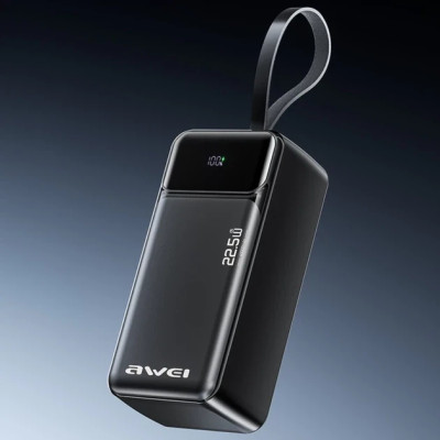 Power Bank Awei PA-105 40000mAh PD 22.5W Black UA Power Bank Awei PA-105 40000mAh PD 22.5W Black UA
