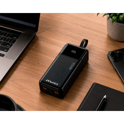 Power Bank Awei PA-105 40000mAh PD 22.5W Black UA Power Bank Awei PA-105 40000mAh PD 22.5W Black UA