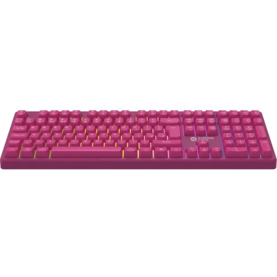 Bluetooth Клавіатура Canyon GKW-2 RGB Wireless/Bluetooth/USB Pink (CND-SKBW2) UA