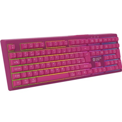 Bluetooth Клавіатура Canyon GKW-2 RGB Wireless/Bluetooth/USB Pink (CND-SKBW2) UA Bluetooth Клавіатура Canyon GKW-2 RGB Wireless/Bluetooth/USB Pink (CND-SKBW2) UA