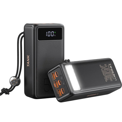 Power Bank Veger W5001C 56000mAh 130W Tank Boost black UA