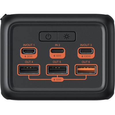 Power Bank Veger W5001C 56000mAh 130W Tank Boost black UA Power Bank Veger W5001C 56000mAh 130W Tank Boost black UA