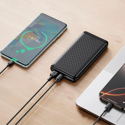 Power Bank XO PB308 10000mAh 22.5W black UA Power Bank XO PB308 10000mAh 22.5W black UA