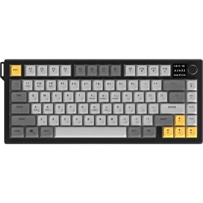 Bluetooth Клавіатура Ajazz AF82 Wireless/Bluetooth/USB Black/Gray/Yellow (AF82-BGY) UA Bluetooth Клавіатура Ajazz AF82 Wireless/Bluetooth/USB Black/Gray/Yellow (AF82-BGY) UA