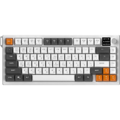Bluetooth Клавіатура Ajazz AF82 Wireless/Bluetooth/USB Grey/White/Orange (AF82-GWO) UA Bluetooth Клавіатура Ajazz AF82 Wireless/Bluetooth/USB Grey/White/Orange (AF82-GWO) UA