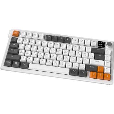 Bluetooth Клавіатура Ajazz AF82 Wireless/Bluetooth/USB Grey/White/Orange (AF82-GWO) UA Bluetooth Клавіатура Ajazz AF82 Wireless/Bluetooth/USB Grey/White/Orange (AF82-GWO) UA