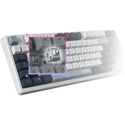 Bluetooth Клавіатура MSI Forge GK600 TKL UA White (S11-43UAP01-HH9) UA Bluetooth Клавіатура MSI Forge GK600 TKL UA White (S11-43UAP01-HH9) UA