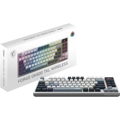 Bluetooth Клавіатура MSI Forge GK600 TKL UA White (S11-43UAP01-HH9) UA Bluetooth Клавіатура MSI Forge GK600 TKL UA White (S11-43UAP01-HH9) UA