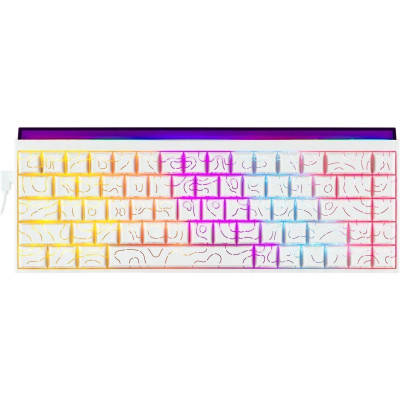 Клавіатура USB Ajazz NK68 Red Switch White (NK68-R-S-W) UA Клавіатура USB Ajazz NK68 Red Switch White (NK68-R-S-W) UA