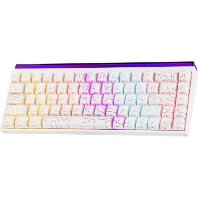 Клавіатура USB Ajazz NK68 Red Switch White (NK68-R-S-W) UA Клавіатура USB Ajazz NK68 Red Switch White (NK68-R-S-W) UA