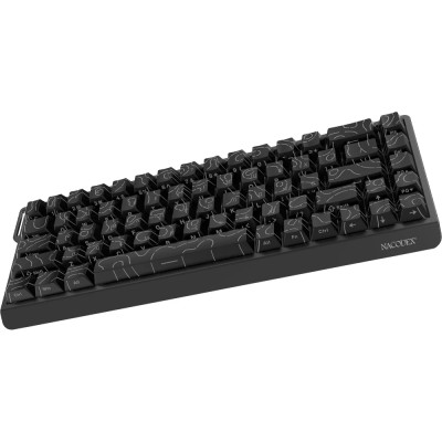 Клавіатура USB Ajazz NK68 V2 Red Switch Black (NK68-V2-R-S-B) UA Клавіатура USB Ajazz NK68 V2 Red Switch Black (NK68-V2-R-S-B) UA