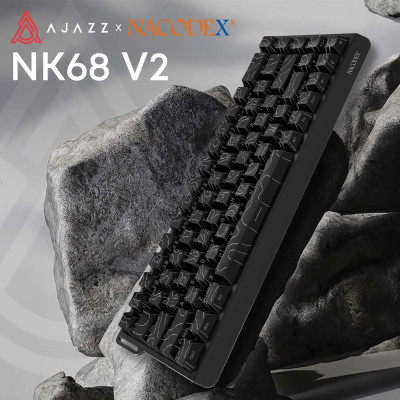Клавіатура USB Ajazz NK68 V2 Red Switch Black (NK68-V2-R-S-B) UA Клавіатура USB Ajazz NK68 V2 Red Switch Black (NK68-V2-R-S-B) UA