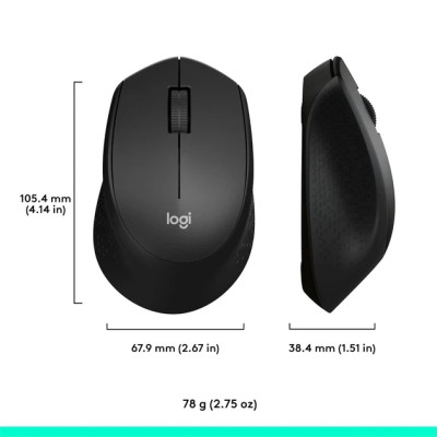 Bluetooth миша Logitech M331 Silent Plus Wireless Black (910-004917) EU Bluetooth миша Logitech M331 Silent Plus Wireless Black (910-004917) EU