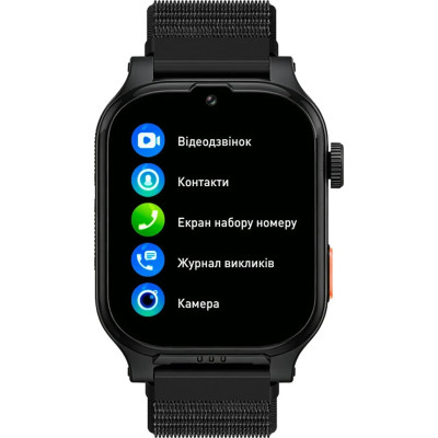 Smart Watch AmiGo GO810 Ultra 4G GPS Black UA Smart Watch AmiGo GO810 Ultra 4G GPS Black UA